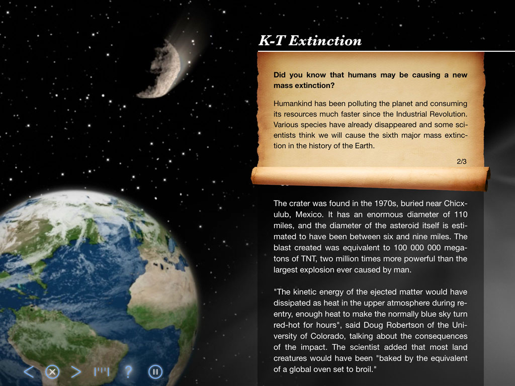 K-T Extinction - Back in Time - Earth and World History app by LANDKA ®