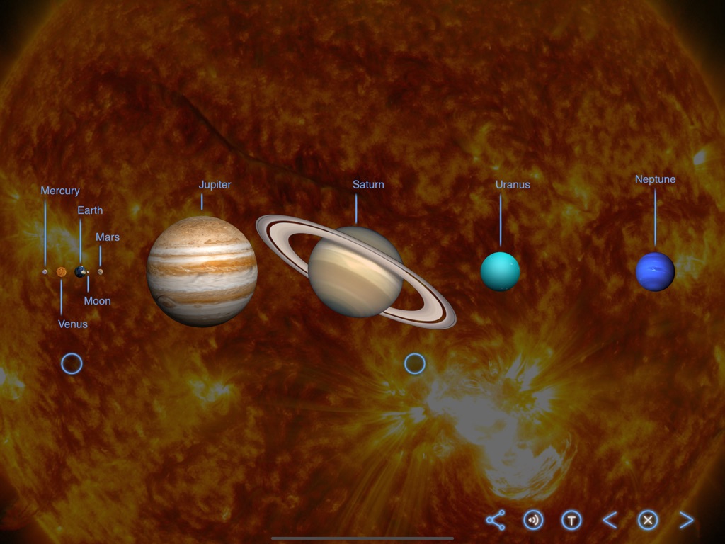 The Sizes of the Planets - Earth and Science - Earth, Space and Life Sciences - App by LANDKA ®