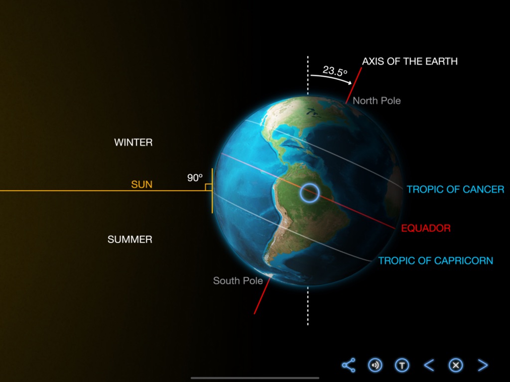 Earth's Axial Tilt - Earth and Science - Earth, Space and Life Sciences - App by LANDKA ®