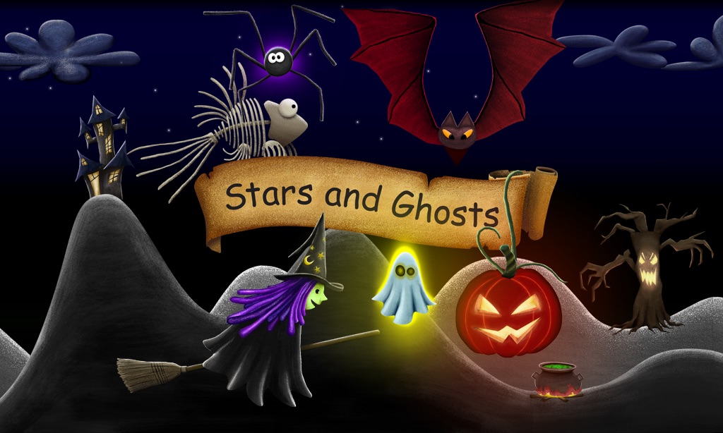 Stars and Ghosts - Halloween Game - App by LANDKA