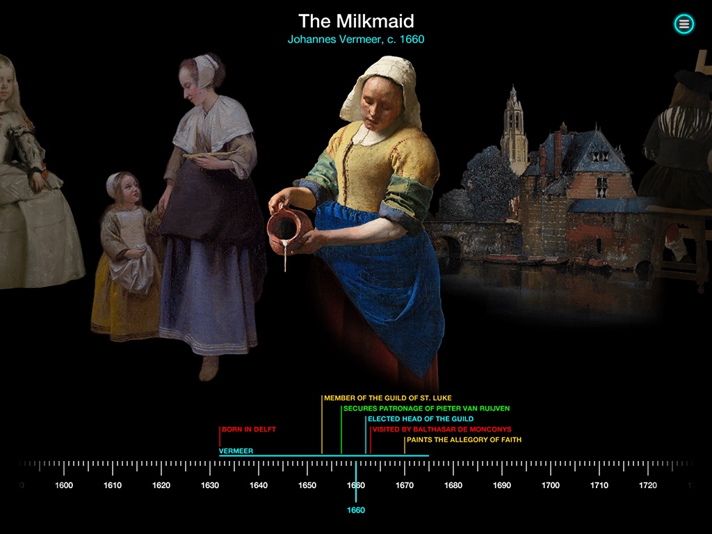 Vermeer Timeline - Art Legacy - Art History app by LANDKA ®